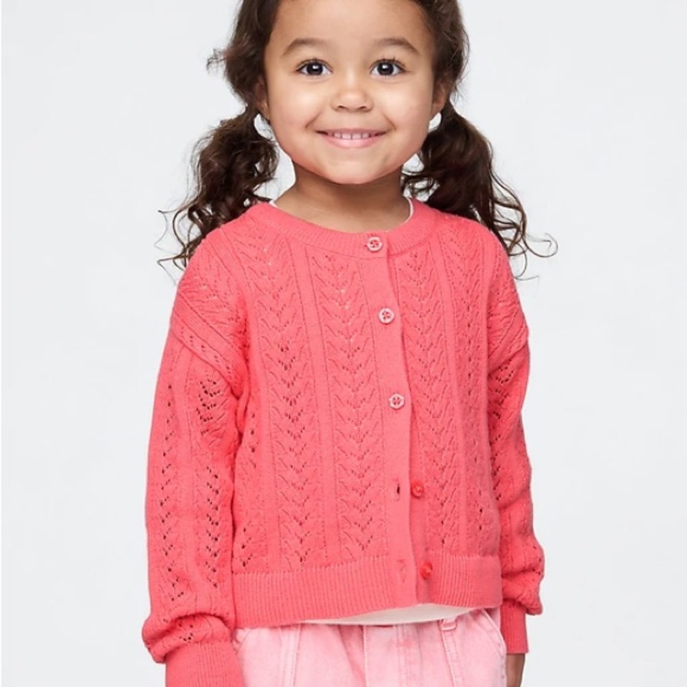 Gap Kids Coral Cardigan Sweater